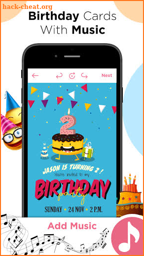 Invitation Maker - Design Free Birthday Party Card screenshot