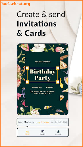 Invitation Maker eCard Design screenshot