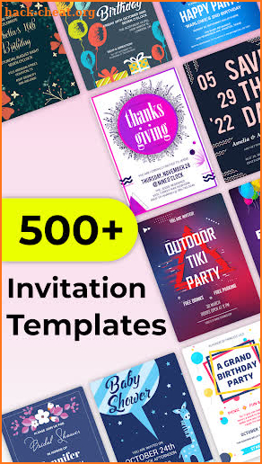 Invitation Maker Free, Paperless Card Creator screenshot