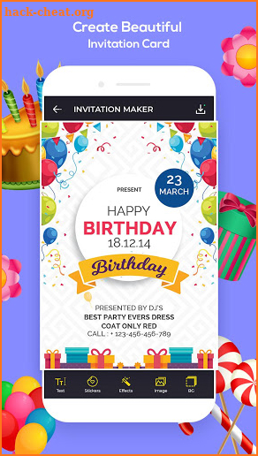 Invitation Maker, Greeting Card Maker (RSVP) screenshot