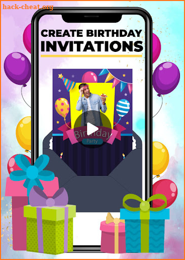 Invitation video maker screenshot