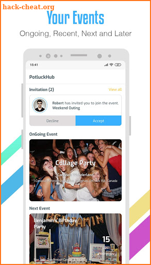 Invitations, Guest RSVP, Event & Party Planning screenshot