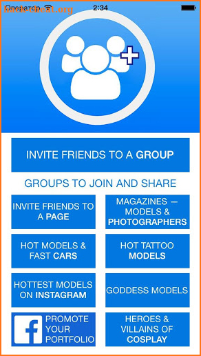 Invite all Friends to a Group screenshot