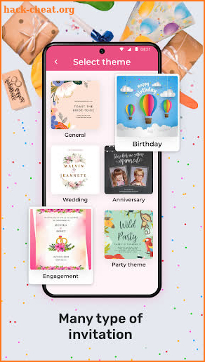 Invite Card, Birthday Card screenshot