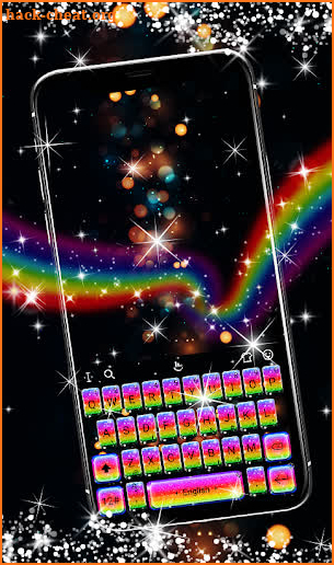Inviting Glisten Colorful Rainbow Keyboard screenshot