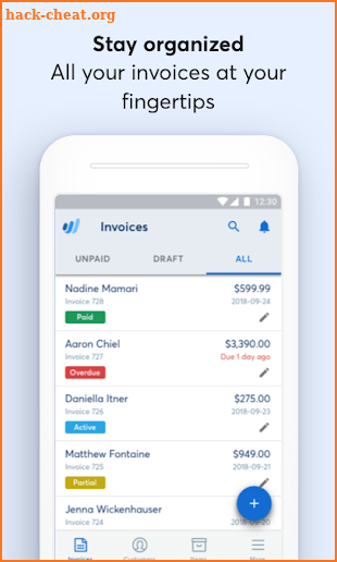 Invoice by Wave screenshot