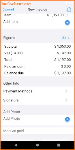 Invoice Maker Pro screenshot