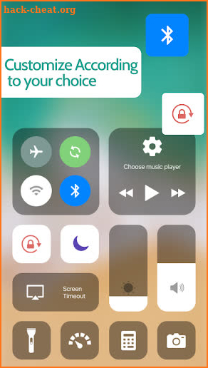 iOS Control Center 16 Launcher screenshot
