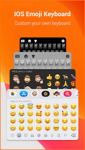 IOS Emoji Keyboard screenshot