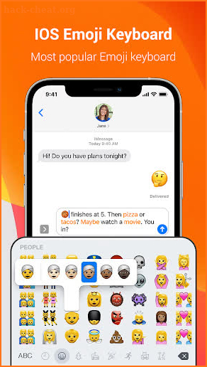 IOS Emoji Keyboard screenshot