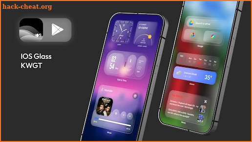 iOS Glass KWGT iOS 26 Inspired screenshot