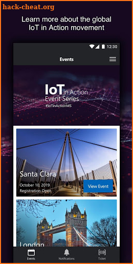 IoT in Action Events screenshot
