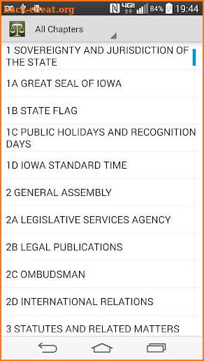 Iowa Law (2019 Iowa Code) screenshot