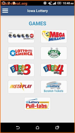 Iowa Lottery’s LotteryPlus screenshot