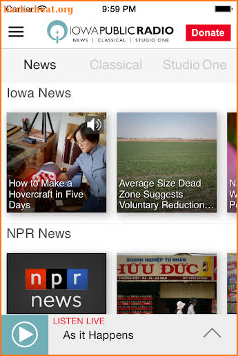 Iowa Public Radio App screenshot