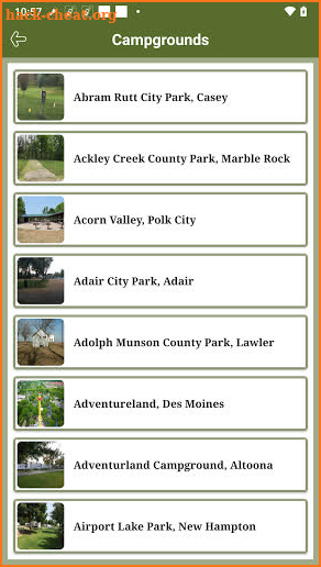 Iowa State RV Parks & Campgrounds screenshot