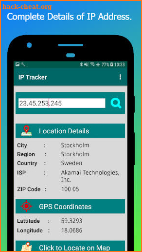 IP Address Tracker screenshot