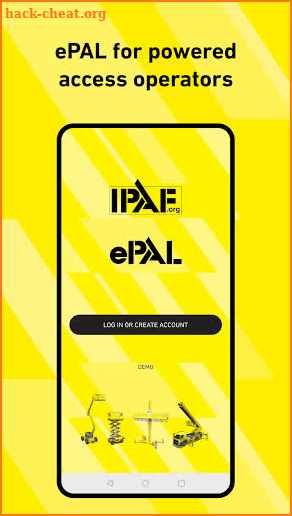 IPAF ePAL screenshot