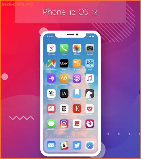iPhone 12 Launcher, OS 14 Launcher, Control Center screenshot