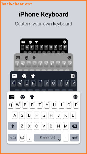 Iphone keyboard screenshot