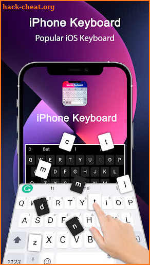 Iphone keyboard screenshot