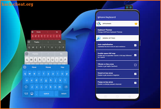 Iphone Keyboard For Androids screenshot