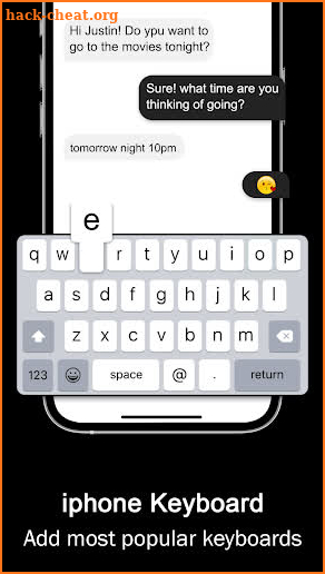 Iphone Keyboard: IOS Keyboard screenshot