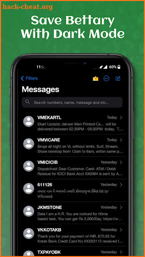 iPhone Message screenshot