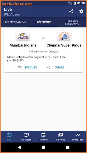 IPL 2018 Live Score & Schedule screenshot