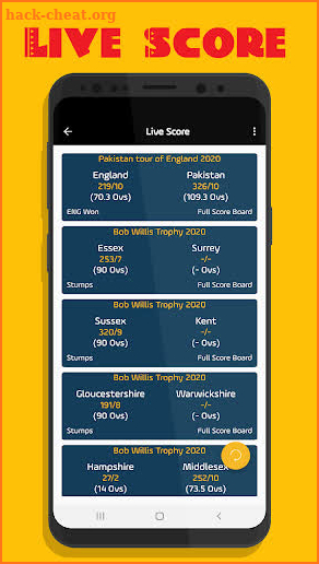 IPL 2020 Schedule screenshot
