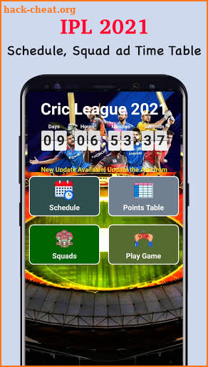 IPL 2021 - Schedule, Squad ad Time Table screenshot