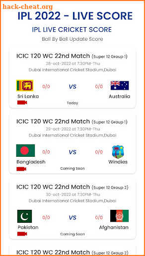 IPL 2022 - Live Cricket Score screenshot