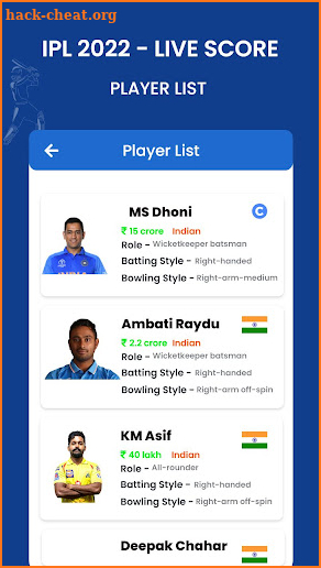 IPL 2022 - Live Cricket Score screenshot