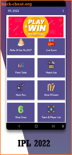 IPL 2022 Schedule screenshot