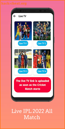 IPL Live Cricket TV Schedule screenshot