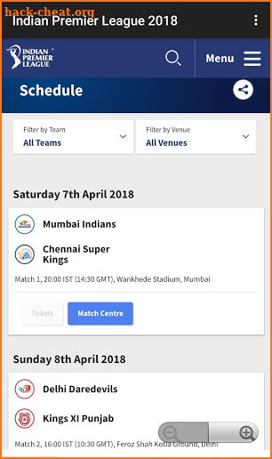 IPL T20 2018 screenshot