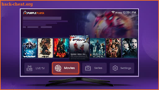 IPTV Easy Purple Player screenshot