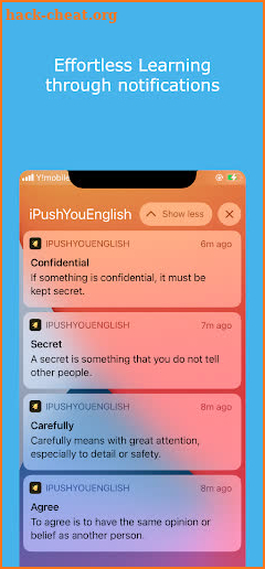 iPushYouEnglish: Learn new words everyday! screenshot