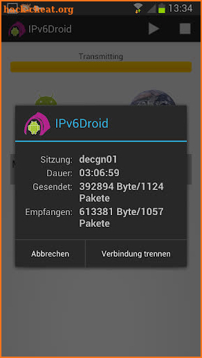 IPv6Droid screenshot