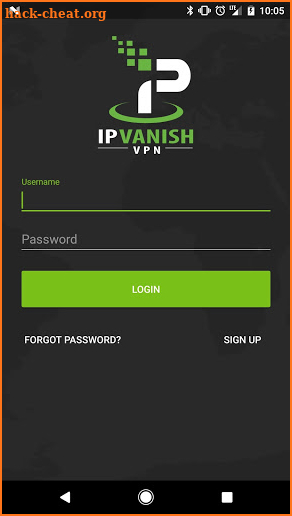 IPVanish VPN screenshot