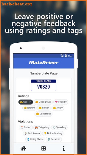 IRateDriver - Rate Drivers & Dangerous Driving screenshot