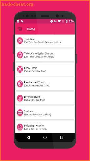 IRCTC Ticket PNR Check Seat Availability Enquiry screenshot