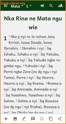Irigwe New Testament screenshot