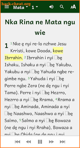 Irigwe New Testament screenshot