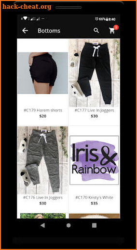 Iris and Rainbow Boutique screenshot