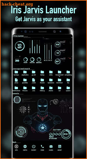Iris Jarvis Launcher screenshot
