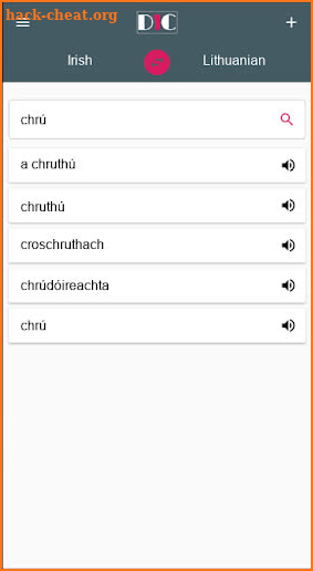 Irish - Lithuanian Dictionary (Dic1) screenshot