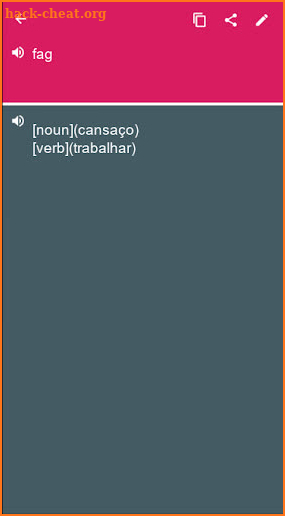 Irish - Portuguese Dictionary (Dic1) screenshot