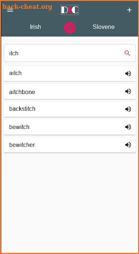 Irish - Slovene Dictionary (Dic1) screenshot