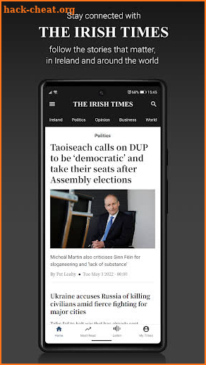 Irish Times News screenshot